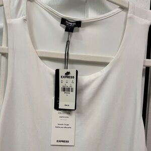 Express Ivory Sleeveless Bodysuit